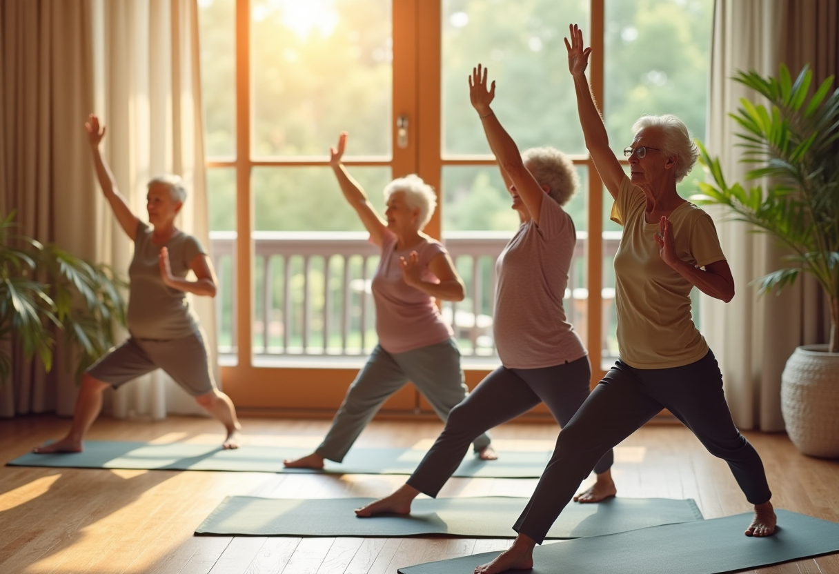 Заняття йогою в студії